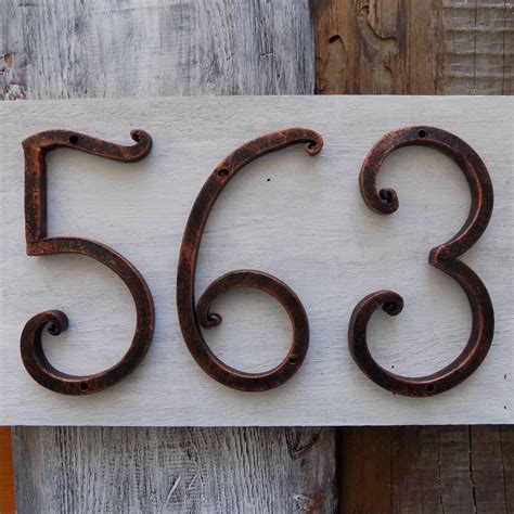 5 inch metal house numbers|5 inch numbers home depot.